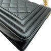 シャネル CHANEL ボーイシャネル20 A67085 ブラック ゴールド金具 キャビアスキン レディース ショルダーバッグ