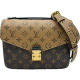 ルイ・ヴィトン LOUIS VUITTON ポシェット・メティスMM M44876 ブラウン モノグラム・リバース レディース ショルダーバッグ