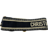 クリスチャン・ディオール Christian Dior サドルバッグ M0447 ネイビー キャンバス レディース ショルダーバッグ