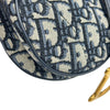 クリスチャン・ディオール Christian Dior サドルバッグ M0447 ネイビー キャンバス レディース ショルダーバッグ