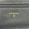 シャネル CHANEL マトラッセ チェーンウォレット AP0250 28番台 ブラック ゴールド金具 キャビアスキン メンズ ショルダーバッグ