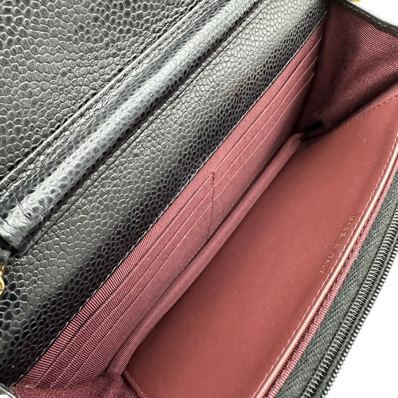 シャネル CHANEL マトラッセ チェーンウォレット AP0250 28番台 ブラック ゴールド金具 キャビアスキン メンズ ショルダーバッグ シャネル CHANEL マトラッセ チェーンウォレット AP0250 28番台
