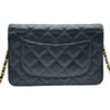 シャネル CHANEL マトラッセ チェーンウォレット AP0250 28番台 ブラック ゴールド金具 キャビアスキン メンズ ショルダーバッグ