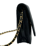 シャネル CHANEL マトラッセ チェーンウォレット AP0250 28番台 ブラック ゴールド金具 キャビアスキン メンズ ショルダーバッグ