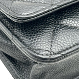 シャネル CHANEL マトラッセ チェーンウォレット AP0250 28番台 ブラック ゴールド金具 キャビアスキン メンズ ショルダーバッグ