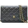 シャネル CHANEL マトラッセ チェーンウォレット AP0250 ブラック ゴールド金具 キャビアスキン レディース ショルダーバッグ