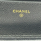 シャネル CHANEL マトラッセ チェーンウォレット AP0250 ブラック ゴールド金具 キャビアスキン レディース ショルダーバッグ
