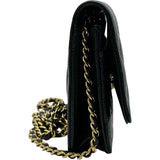 シャネル CHANEL マトラッセ チェーンウォレット AP0250 ブラック ゴールド金具 キャビアスキン レディース ショルダーバッグ