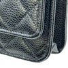 シャネル CHANEL マトラッセ チェーンウォレット AP0250 ブラック ゴールド金具 キャビアスキン レディース ショルダーバッグ