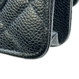 シャネル CHANEL マトラッセ チェーンウォレット AP0250 ブラック ゴールド金具 キャビアスキン レディース ショルダーバッグ