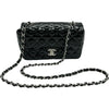 シャネル CHANEL ミニマトラッセ20 A69900 17番台 ブラック エナメル レディース ショルダーバッグ
