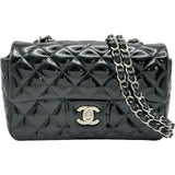 シャネル CHANEL ミニマトラッセ20 A69900 17番台 ブラック エナメル レディース ショルダーバッグ