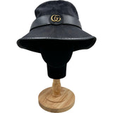 グッチ GUCCI GGキャンバスフェドラバケットハット 576587 ブラック キャンバス ユニセックス その他ファッション雑貨
