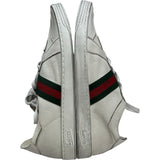 グッチ GUCCI シェリーラインストレッチロートップスニーカー 864140 ホワイト レザー メンズ スニーカー