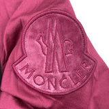 モンクレール MONCLER ロゴワッペン半袖Tシャツ パープル コットン レディース 半袖Ｔシャツ