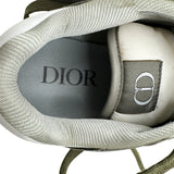 クリスチャン・ディオール Christian Dior B27 オブリークローカットスニーカー カーキ レザー メンズ スニーカー