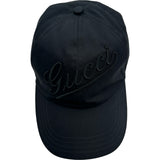 グッチ GUCCI ロゴ刺繍ベースボールキャップ 792782 ブラック コットン メンズ その他ファッション雑貨