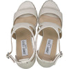 ジミーチュウ JIMMY CHOO ウェッジソールヒールサンダル ホワイト レザー レディース サンダル