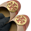 トリーバーチ TORY BURCH ロゴプレートフラットシューズ 63176 ピンク レザー レディース その他靴