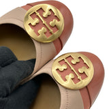 トリーバーチ TORY BURCH ロゴプレートフラットシューズ 63176 ピンク レザー レディース その他靴