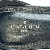 ルイ・ヴィトン LOUIS VUITTON モノグラムフラワーフラットサンダル MA1106 ブラック レザー レディース サンダル