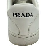 プラダ PRADA ロゴローカットスニーカー 2EG400 ホワイト レザー レディース スニーカー