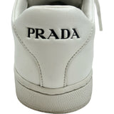 プラダ PRADA ロゴローカットスニーカー 2EG400 ホワイト レザー レディース スニーカー