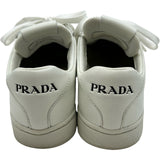 プラダ PRADA ロゴローカットスニーカー 2EG400 ホワイト レザー レディース スニーカー