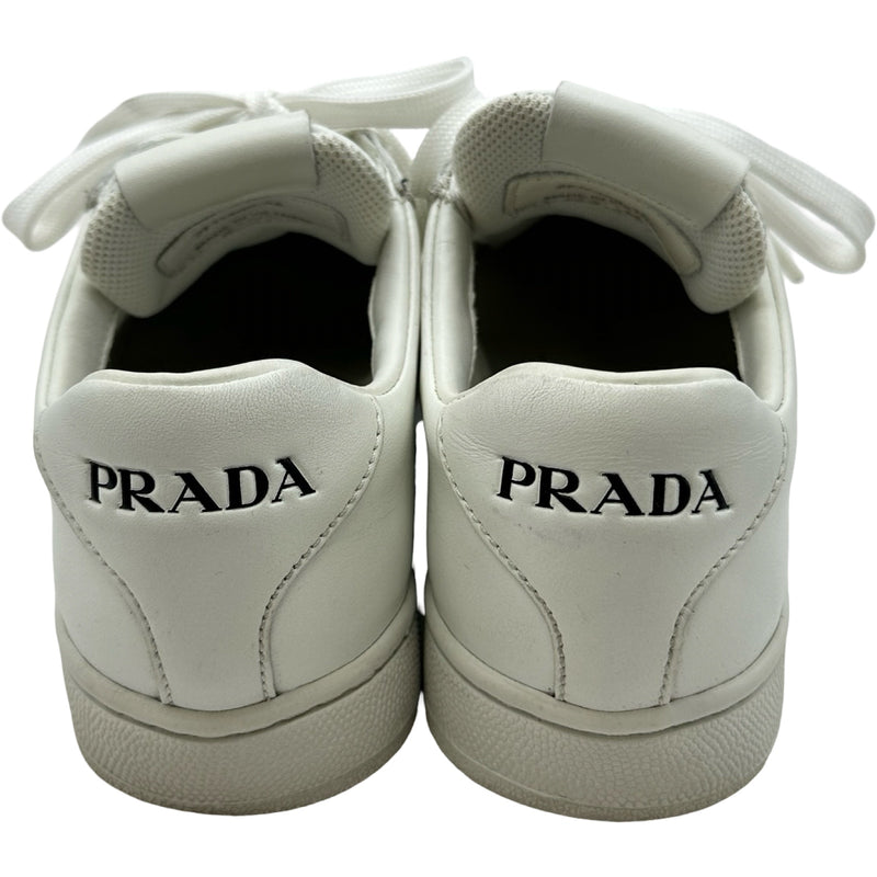 プラダ PRADA ロゴローカットスニーカー 2EG400 ホワイト レザー
