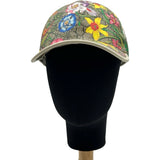 グッチ GUCCI GGフローラルベースボールキャップ 603986 べージュ ポリエステル レディース その他ファッション雑貨