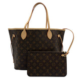 ルイ・ヴィトン LOUIS VUITTON ネヴァーフルMM M46975 ブラウン モノグラム/レザー レディース トートバッグ