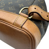 ルイ・ヴィトン LOUIS VUITTON モンスリMM M51136 ブラウン モノグラム/レザー レディース リュック・デイパック