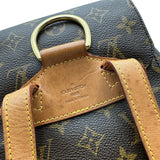 ルイ・ヴィトン LOUIS VUITTON モンスリMM M51136 ブラウン モノグラム/レザー レディース リュック・デイパック