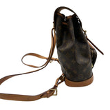 ルイ・ヴィトン LOUIS VUITTON モンスリMM M51136 ブラウン モノグラム/レザー レディース リュック・デイパック
