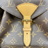 ルイ・ヴィトン LOUIS VUITTON モンスリMM M51136 ブラウン モノグラムキャンバス　 レディース リュック・デイパック