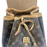 ルイ・ヴィトン LOUIS VUITTON モンスリMM M51136 ブラウン モノグラムキャンバス　 レディース リュック・デイパック