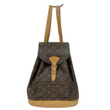 ルイ・ヴィトン LOUIS VUITTON モンスリMM M51136 ブラウン モノグラムキャンバス　 レディース リュック・デイパック