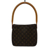 ルイ・ヴィトン LOUIS VUITTON ルーピングMM M51146 ブラウン モノグラム/レザー レディース ショルダーバッグ