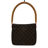 ルイ・ヴィトン LOUIS VUITTON ルーピングMM M51146 ブラウン モノグラム/レザー レディース ショルダーバッグ