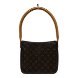 ルイ・ヴィトン LOUIS VUITTON ルーピングMM M51146 ブラウン モノグラム/レザー レディース ショルダーバッグ