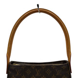 ルイ・ヴィトン LOUIS VUITTON ルーピングMM M51146 ブラウン モノグラム/レザー レディース ショルダーバッグ