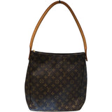 ルイ・ヴィトン LOUIS VUITTON ルーピングGM M51145 ブラウン モノグラム レディース トートバッグ
