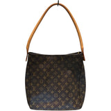 ルイ・ヴィトン LOUIS VUITTON ルーピングGM M51145 ブラウン モノグラム レディース トートバッグ