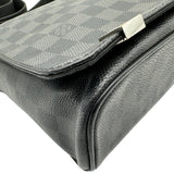 ルイ・ヴィトン LOUIS VUITTON ディストリクトPM N41028 ブラック/グレー ダミエグラフィット/レザー メンズ ショルダーバッグ