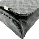 ルイ・ヴィトン LOUIS VUITTON ディストリクトPM N41028 ブラック/グレー ダミエグラフィット/レザー メンズ ショルダーバッグ