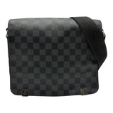 ルイ・ヴィトン LOUIS VUITTON ディストリクトPM N41028 ブラック/グレー ダミエグラフィット/レザー メンズ ショルダーバッグ