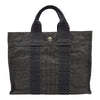 エルメス HERMES エールラインPM グレー ナイロンキャンバス レディース トートバッグ