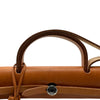 エルメス HERMES エールバッグMM □E刻 エクリュ/ゴールド シルバー金具 トワル/レザー レディース ショルダーバッグ
