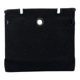 エルメス HERMES エールバッグMM □E刻 エクリュ/ゴールド シルバー金具 トワル/レザー レディース ショルダーバッグ