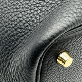 エルメス HERMES ピコタンロックPM Y刻印 ブラック ゴールド金具 トリヨンクレマンス レディース ハンドバッグ